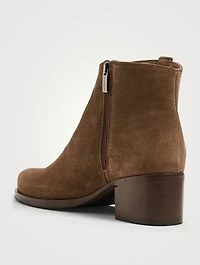 Presley Suede Heeled Ankle Boots