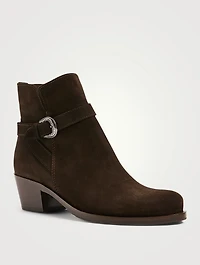 Providence Suede Heeled Ankle Boots