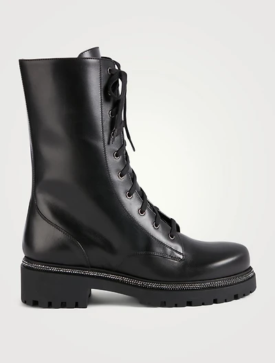 Leather Combat Boots