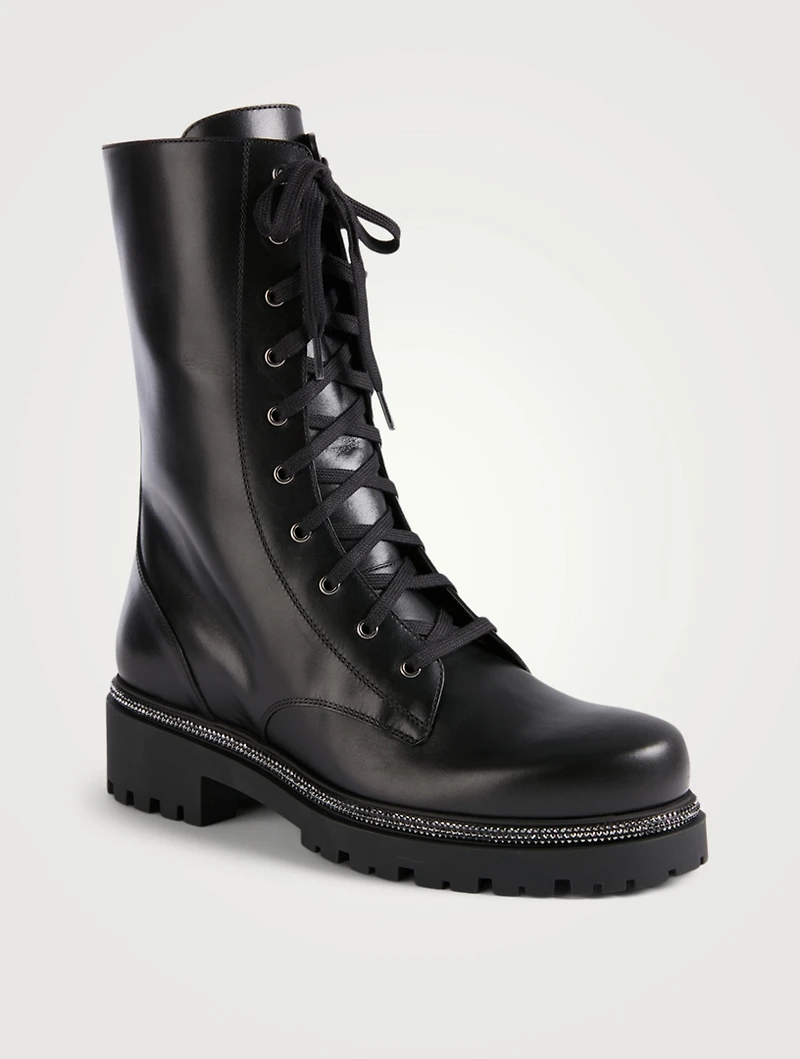 Leather Combat Boots