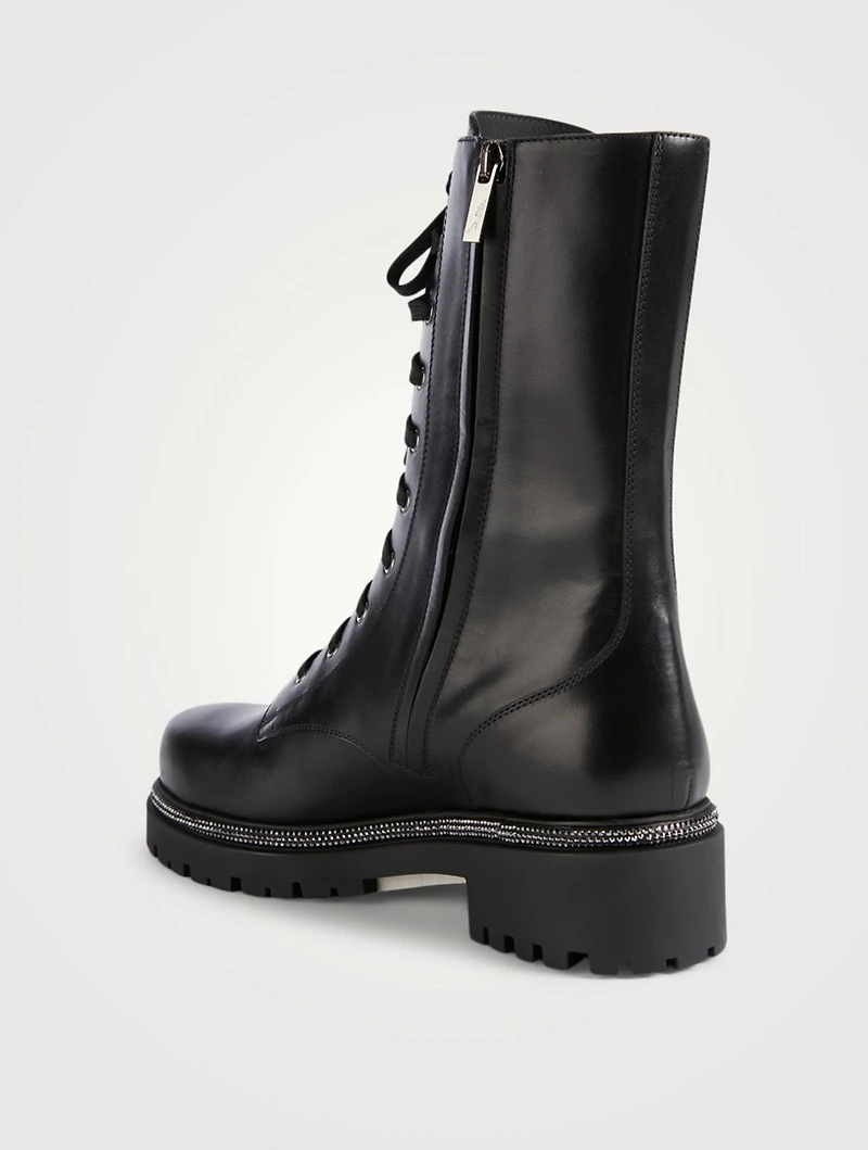 Leather Combat Boots