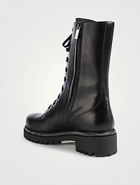 Leather Combat Boots