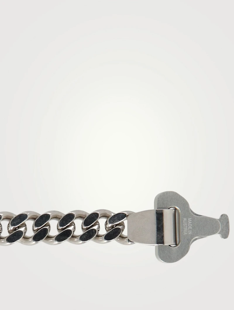 Metal And Nylon Chain Necklace