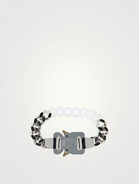 Metal And Nylon Chain Bracelet