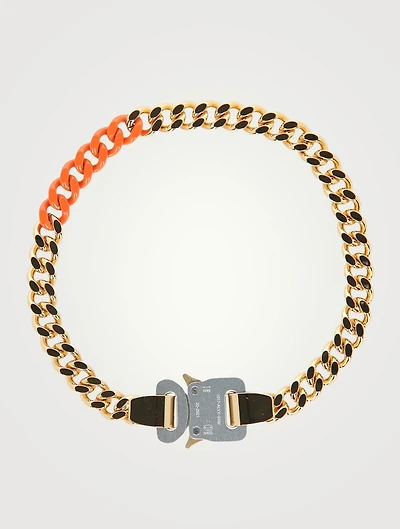 Coloured Links Buckle Necklace