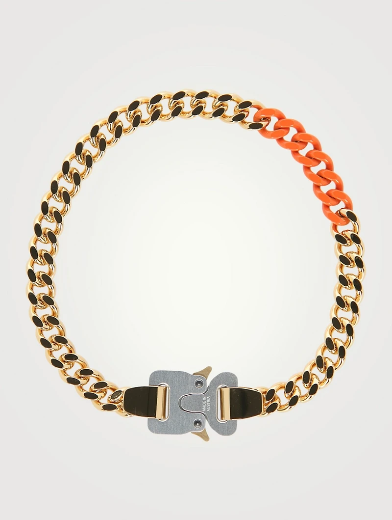Coloured Links Buckle Necklace