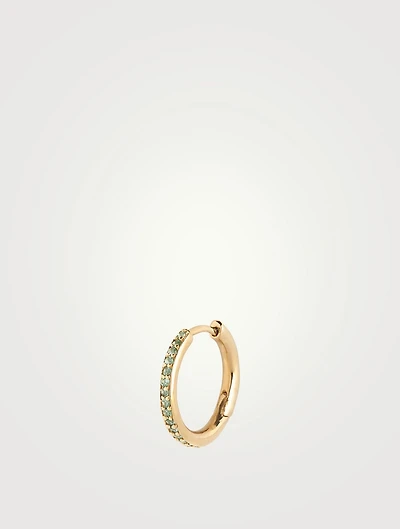 Mica Goldplated Huggie Hoop Earring