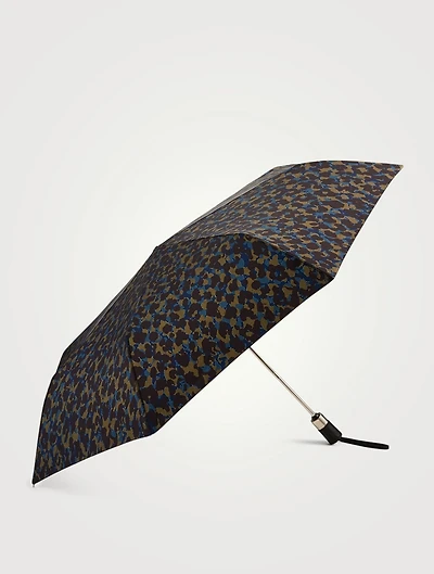 Le Pliage Retractable Umbrella In Leopard Print