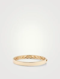 14K Gold Icon Hinge Bangle Bracelets