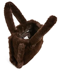 Small Liz Faux Fur Tote Bag
