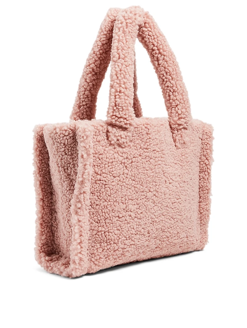 Small Liz Faux Shearling Kozak Tote Bag