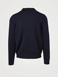 Wool Sweater With Raw Trim