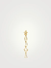 Love Connection Gold-Plated Bronze Drop Earrings