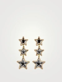 Light In The Dark Iraca Palm And Gold-Plated Bronze Drop Earrings