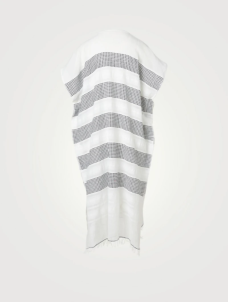 Selamawit Classic Cotton Caftan In Dot Print