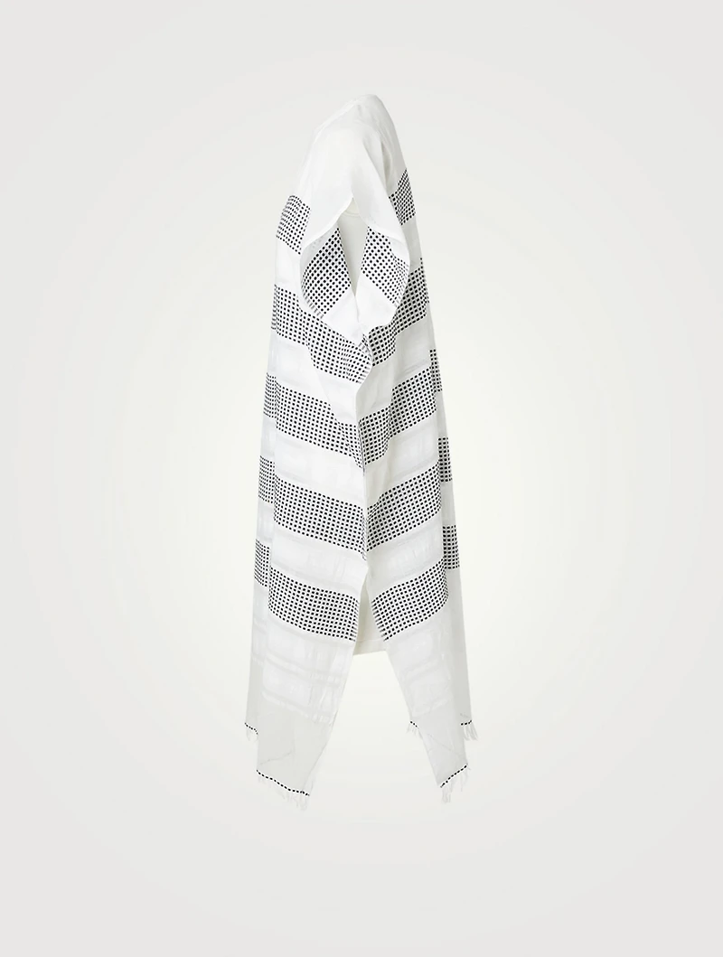 Selamawit Classic Cotton Caftan In Dot Print
