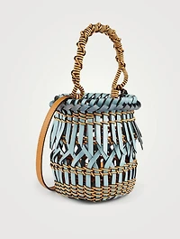 Fringes Leather Bucket Bag