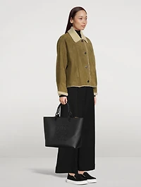Anagram Leather Tote Bag