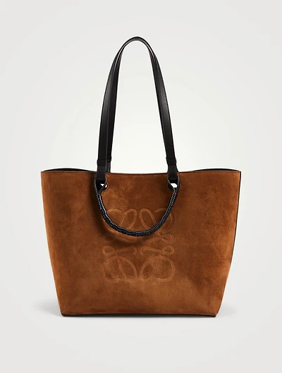 Anagram Suede Tote Bag