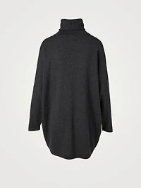 Silk And Cashmere Sweater With Full Back