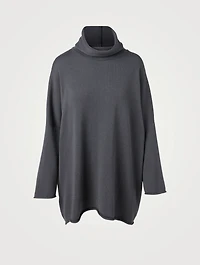Silk And Cashmere Cowlneck Sweater