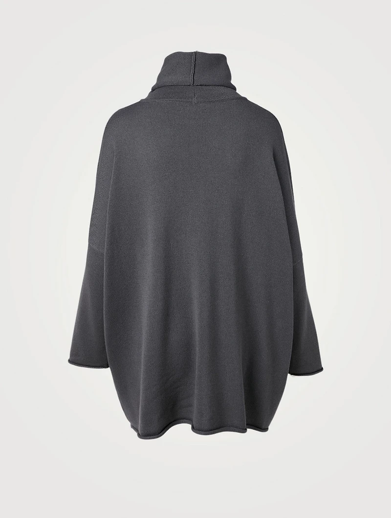 Silk And Cashmere Cowlneck Sweater