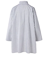 Cotton A-line Smock Shirt