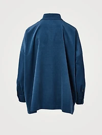Cotton Corduroy Wide Shirt