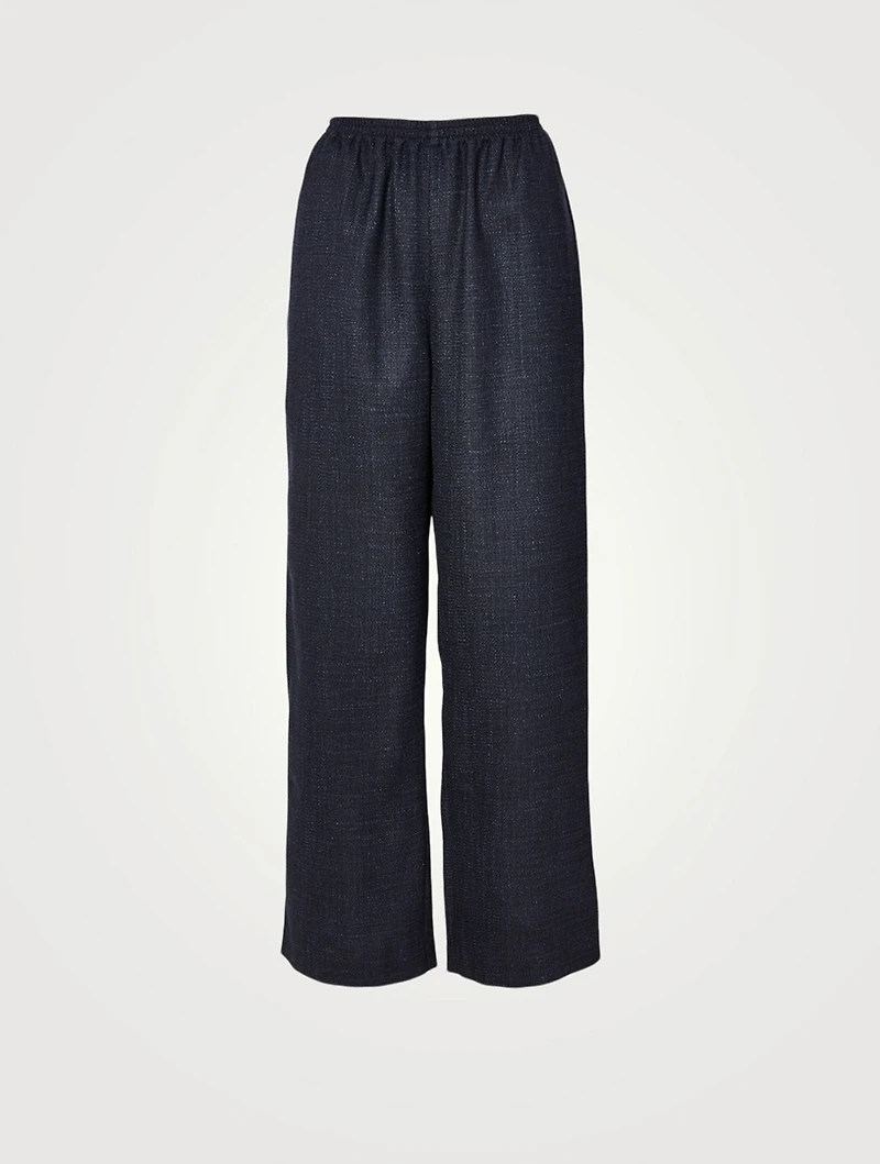 Alpaca Wool And Linen Pants