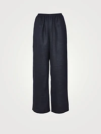 Alpaca Wool And Linen Pants