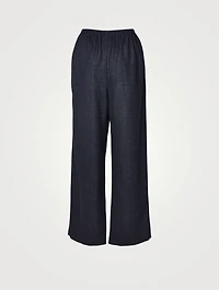 Alpaca Wool And Linen Pants