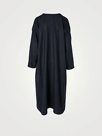 Alpaca Wool And Linen Jacket A-Line Coat