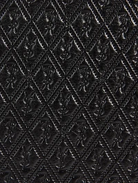 YSL Monogram Embossed Leather Pouch