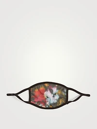 Cotton Face Mask In Ink Splatter Tie Dye