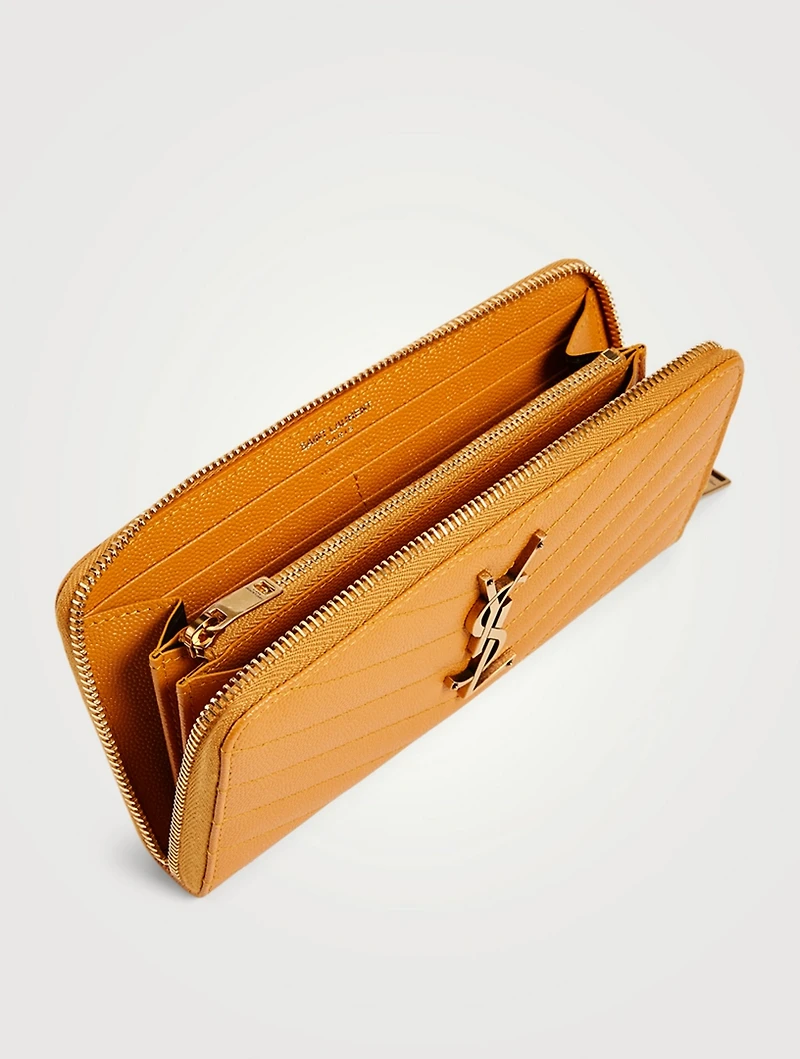 YSL Monogram Leather Continental Wallet