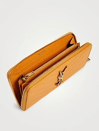 YSL Monogram Leather Continental Wallet