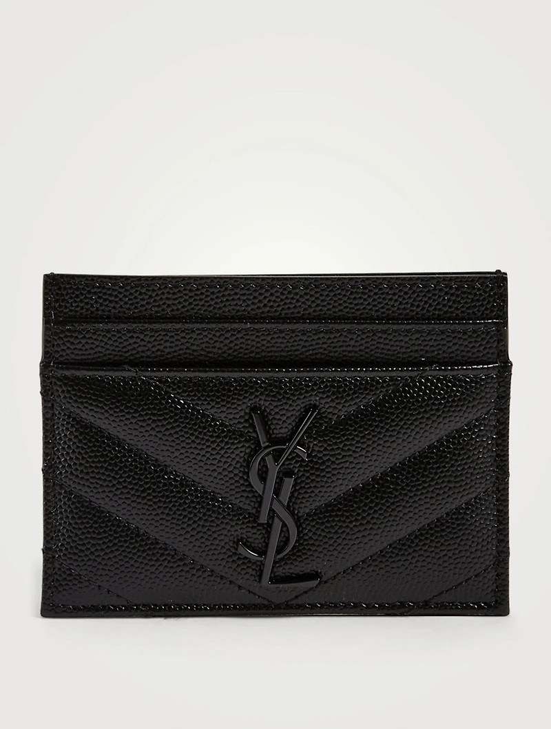 YSL Monogram Leather Card Holder