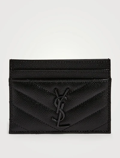 YSL Monogram Leather Card Holder