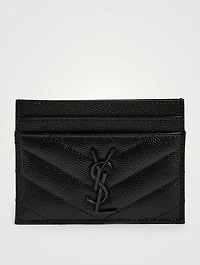 YSL Monogram Leather Card Holder