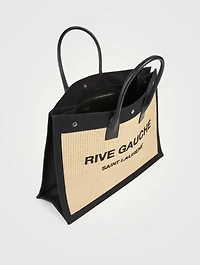 Rive Gauche Raffia Tote Bag