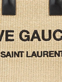 Rive Gauche Raffia Tote Bag