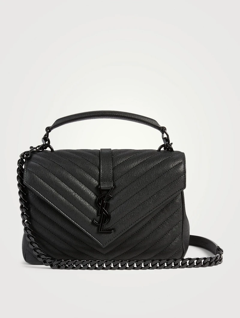 Medium Collège YSL Monogram Leather Bag