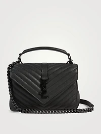 Medium Collège YSL Monogram Leather Bag