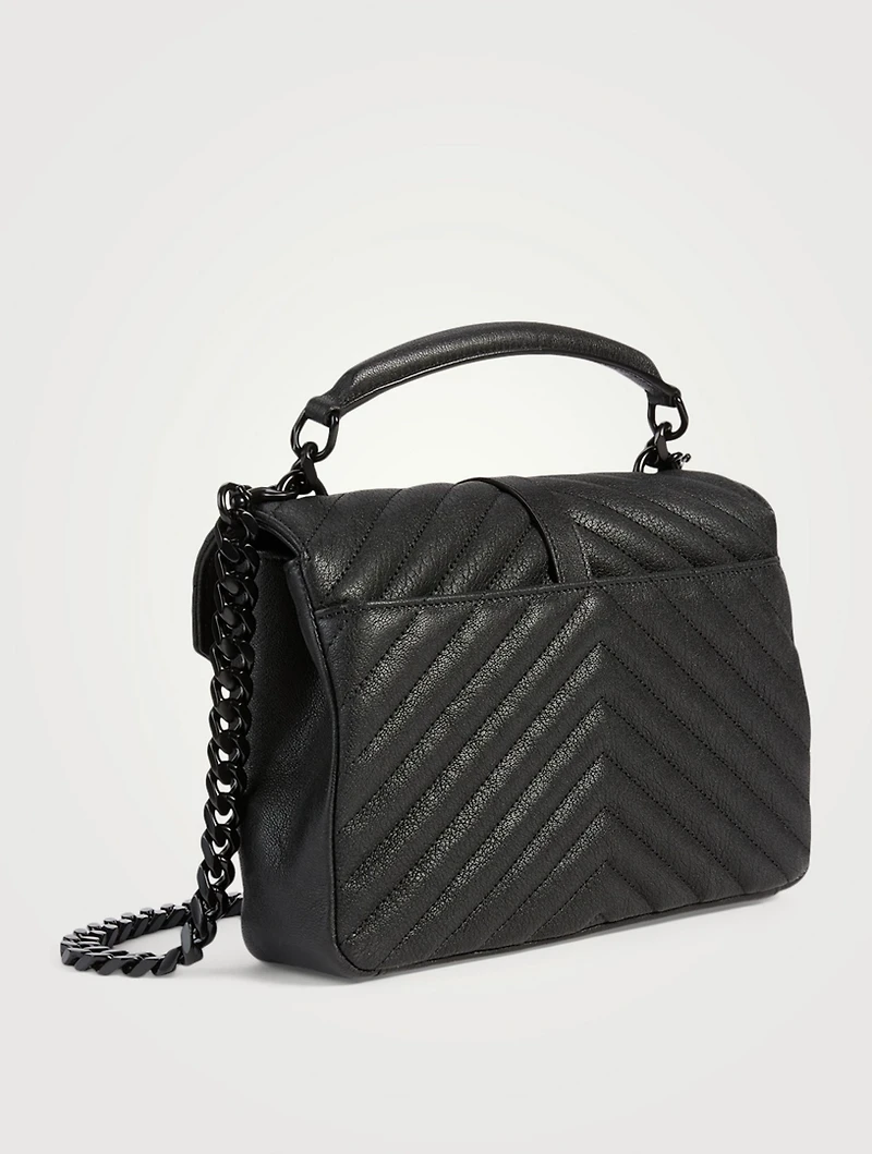 Medium Collège YSL Monogram Leather Bag