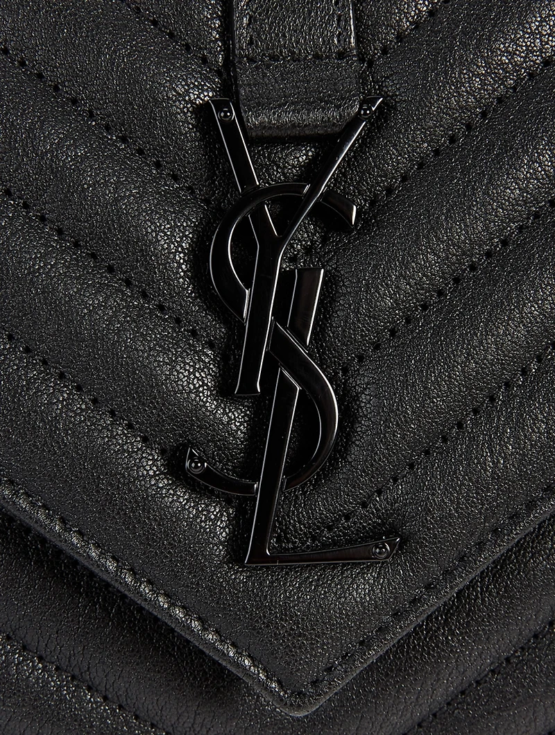 Medium Collège YSL Monogram Leather Bag