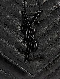 Medium Collège YSL Monogram Leather Bag
