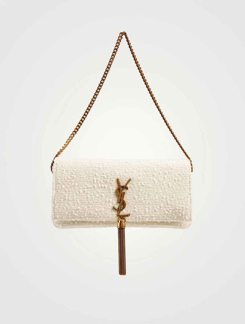 Kate 99 YSL Monogram Bouclé Tweed Wool Baguette Bag