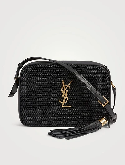 Medium Lou YSL Monogram Raffia Camera Bag