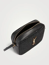 Medium Lou YSL Monogram Raffia Camera Bag