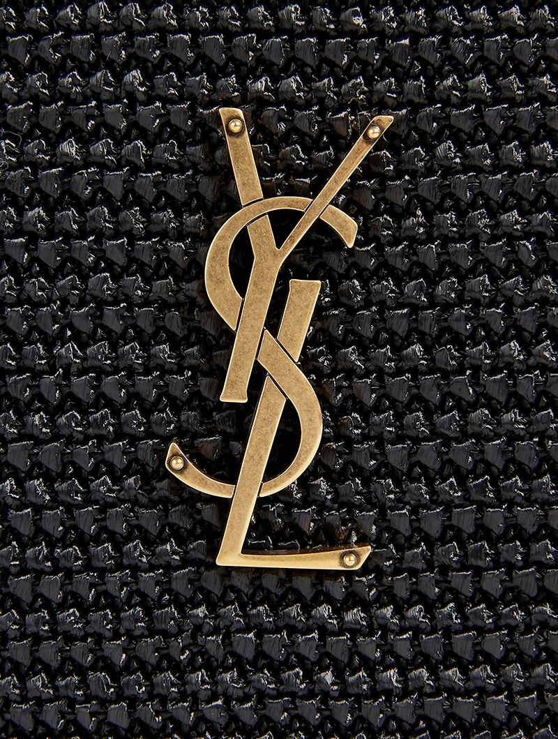 Medium Lou YSL Monogram Raffia Camera Bag